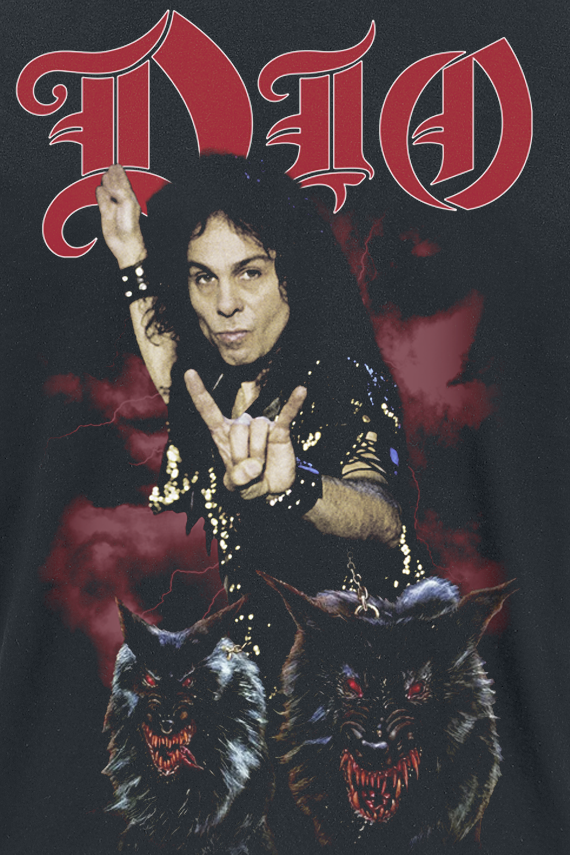 T-Shirt Manches courtes  de Dio - RJD Lock Up The Wolves - S à 5XL - pour Homme - noir - Dio - View 2