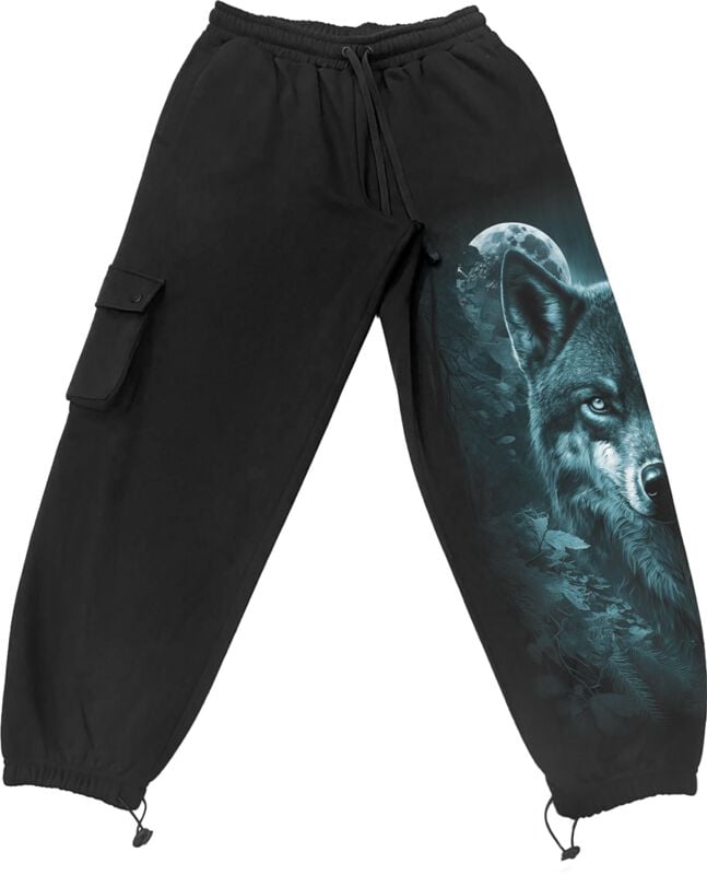 Bas de survêtement  de Spiral - Forest Guardians - Jogging Cargo Décontracté - M à XXL - pour Homme - noir - Spiral