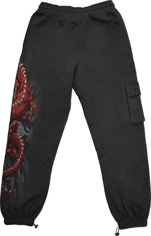 Bas de survêtement  de Spiral - Oriental Dragon - Jogging Cargo Décontracté - M à XXL - pour Homme - noir - Spiral - View 2