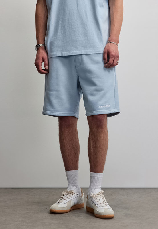 Short  de Pegador - LOGO HEAVY SWEAT SHORTS - S à XXL - pour Homme - bleu clair - Pegador - View 2