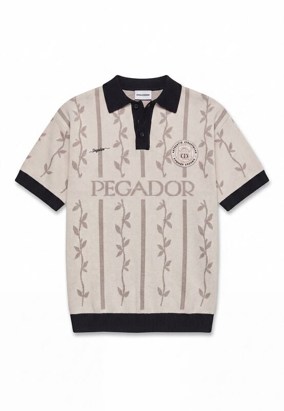 Polo  de Pegador - Kinsale Knit Trikot - S à XXL - pour Homme - crème - Pegador