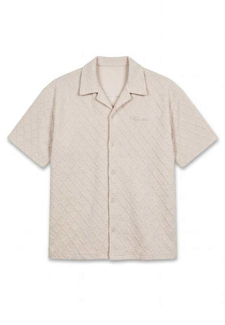 Chemise manches courtes  de Pegador - Jovren Structured Shirt - S à XXL - pour Homme - crème - Pegador
