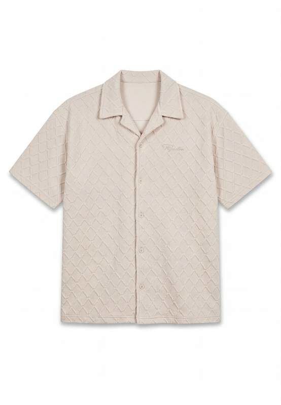 Chemise manches courtes  de Pegador - Jovren Structured Shirt - S à XXL - pour Homme - crème - Pegador