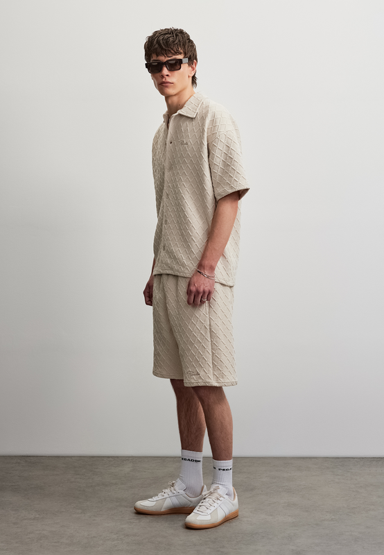 Short  de Pegador - Jovren Structured Shorts - S à XXL - pour Homme - crème - Pegador - View 2