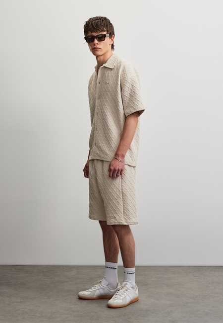 Short  de Pegador - Jovren Structured Shorts - S à XXL - pour Homme - crème - Pegador - View 2