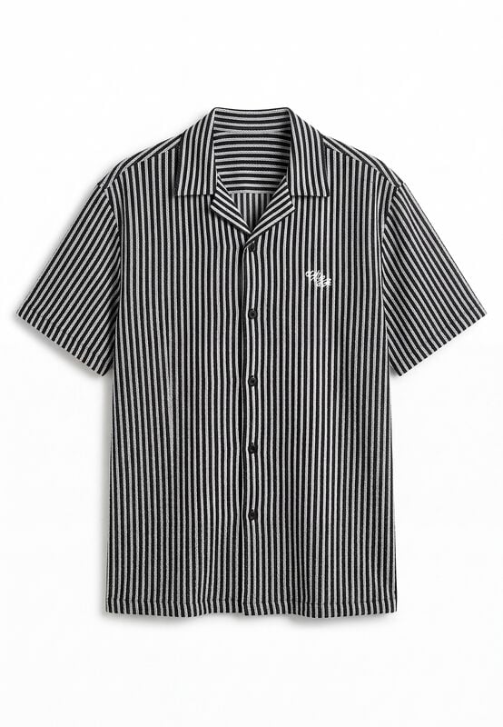 Chemise manches courtes  de Pegador - Forno Structured Shirt - S à XL - pour Homme - noir/beige - Pegador