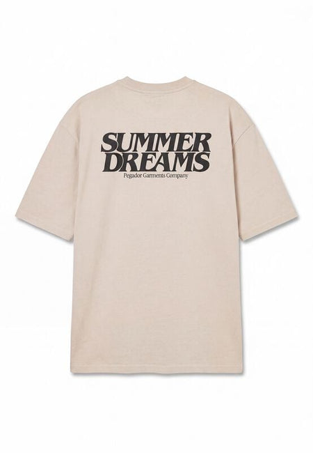 T-Shirt Oversize  de Pegador - Riga Oversized Tee - S à XXL - pour Homme - crème - Pegador