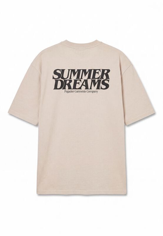 T-Shirt Oversize  de Pegador - Riga Oversized Tee - S à XXL - pour Homme - crème - Pegador