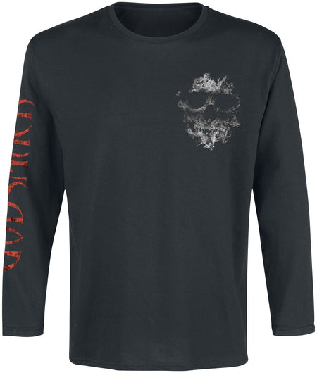 T-shirt manches longues  de Godsmack - Smoke Skull - S à 5XL - pour Homme - noir - Godsmack