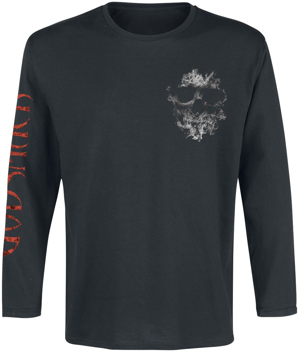 T-shirt manches longues  de Godsmack - Smoke Skull - S à 5XL - pour Homme - noir - Godsmack