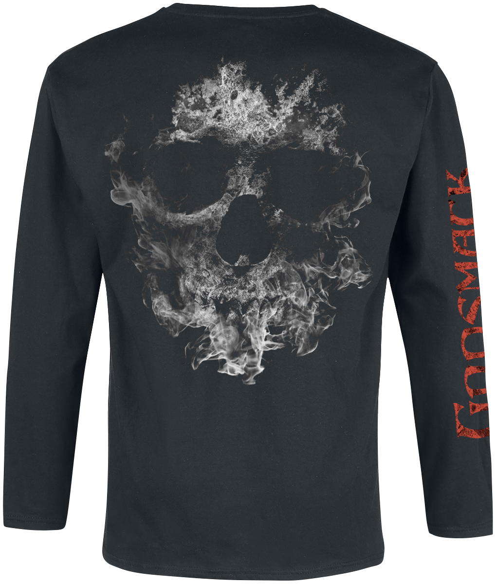 T-shirt manches longues  de Godsmack - Smoke Skull - S à 5XL - pour Homme - noir - Godsmack - View 2