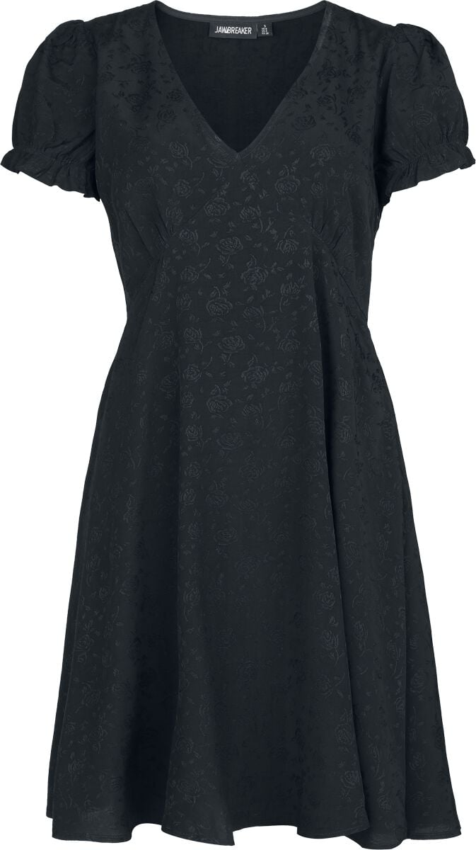 Robe courte Rockabilly de Jawbreaker - Jacquard Babydoll - Robe - XS à 4XL - pour Femme - noir - Jawbreaker