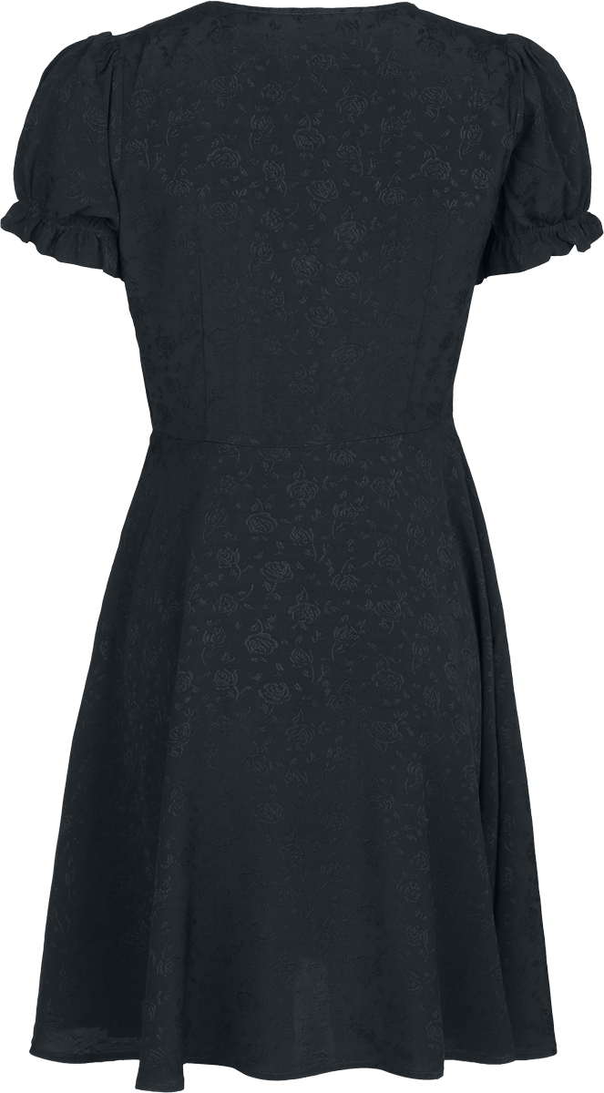 Robe courte Rockabilly de Jawbreaker - Jacquard Babydoll - Robe - XS à 4XL - pour Femme - noir - Jawbreaker - View 2
