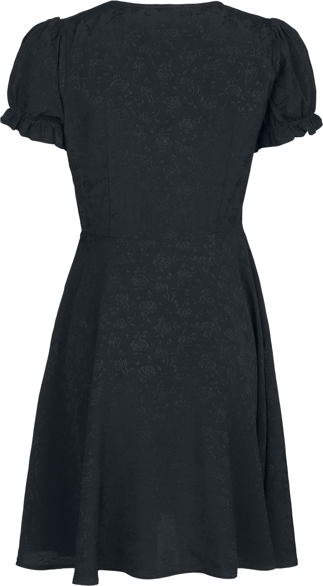 Robe courte Rockabilly de Jawbreaker - Jacquard Babydoll - Robe - XS à 4XL - pour Femme - noir - Jawbreaker - View 2