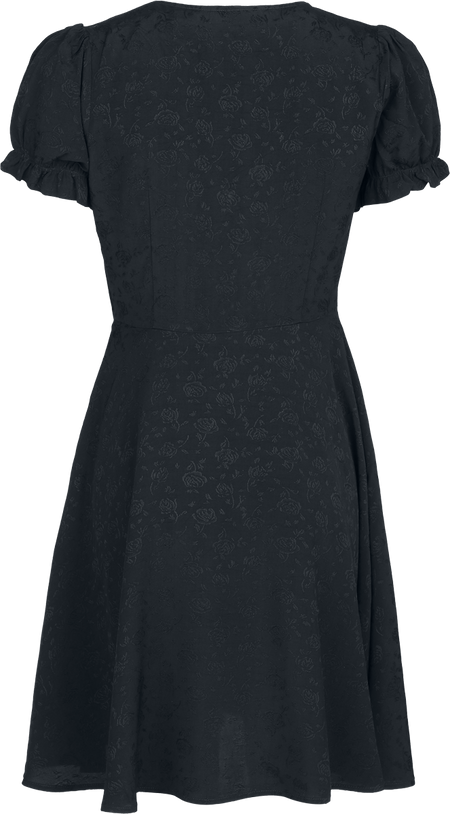 Robe courte Rockabilly de Jawbreaker - Jacquard Babydoll - Robe - XS à 4XL - pour Femme - noir - Jawbreaker - View 2