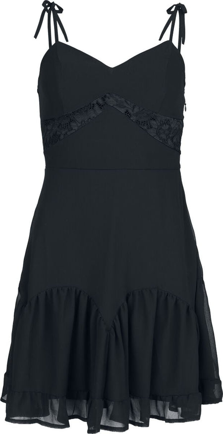 Robe courte Rockabilly de Jawbreaker - CHiffon - Robe Courte - XS à XL - pour Femme - noir - Jawbreaker