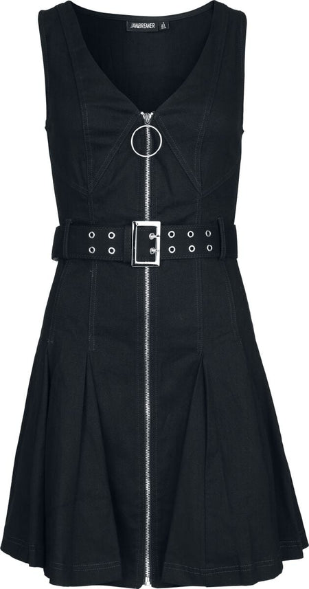 Robe courte Rockabilly de Jawbreaker - Robe Courte en Jean - S à 4XL - pour Femme - noir - Jawbreaker