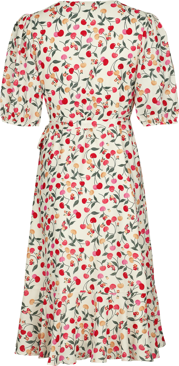 Robe mi-longue Rockabilly de Voodoo Vixen - Cerises Colorées - XS à XXL - pour Femme - multicolore - Voodoo Vixen - View 2