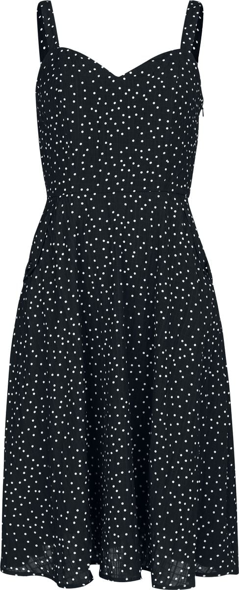 Robe courte Rockabilly de Voodoo Vixen - Robe à Pois - XS à 4XL - pour Femme - noir - Voodoo Vixen