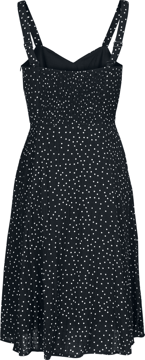 Robe courte Rockabilly de Voodoo Vixen - Robe à Pois - XS à 4XL - pour Femme - noir - Voodoo Vixen - View 2