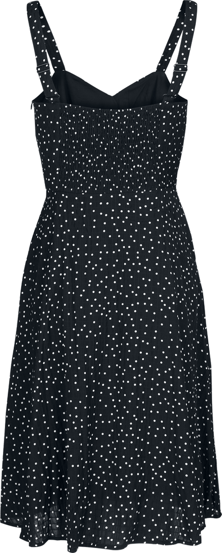 Robe courte Rockabilly de Voodoo Vixen - Robe à Pois - XS à 4XL - pour Femme - noir - Voodoo Vixen - View 2