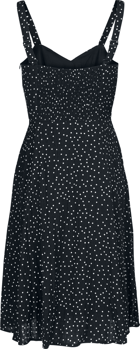 Robe courte Rockabilly de Voodoo Vixen - Robe à Pois - XS à 3XL - pour Femme - noir - Voodoo Vixen - View 2