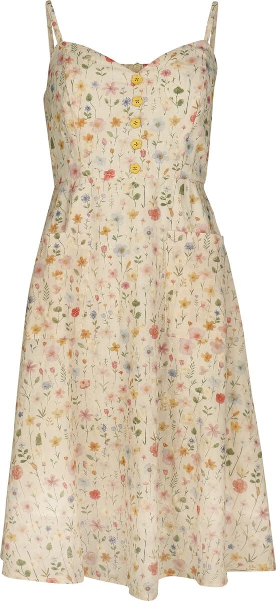 Robe mi-longue  de Voodoo Vixen - Floral - Robe d'&été - XS à 4XL - pour Femme - multicolore - Voodoo Vixen