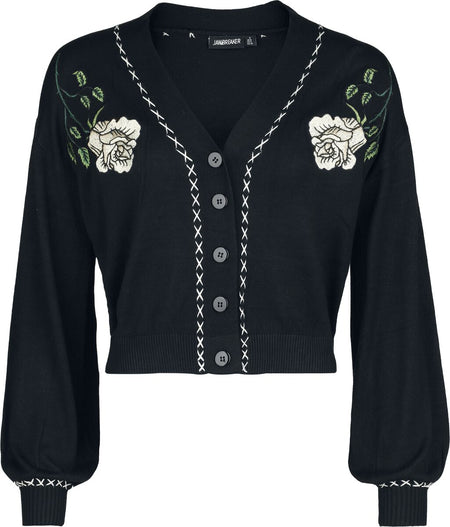 Gilets & Ponchos Rockabilly de Jawbreaker - Gilet Oversize - S à XXL - pour Femme - noir - Jawbreaker