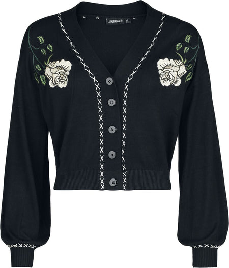 Gilets & Ponchos Rockabilly de Jawbreaker - Gilet Oversize - S à XL - pour Femme - noir - Jawbreaker