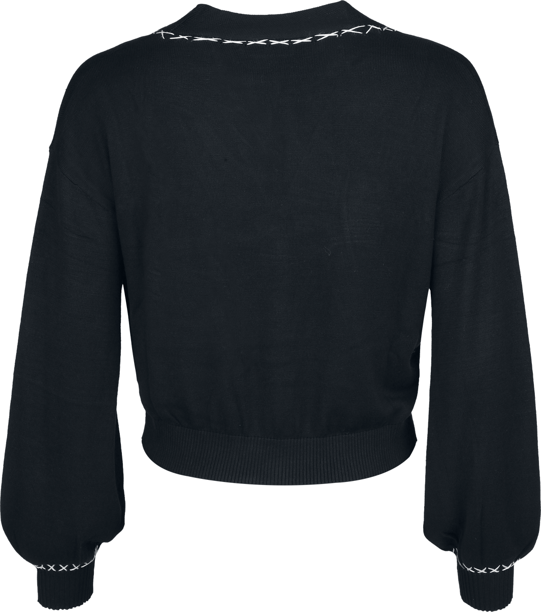 Gilets & Ponchos Rockabilly de Jawbreaker - Gilet Oversize - S à XL - pour Femme - noir - Jawbreaker - View 2