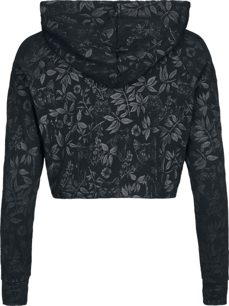 Sweat-shirt à capuche Rockabilly de Jawbreaker - Sweat à Capuche Court - S à 4XL - pour Femme - noir - Jawbreaker - View 2