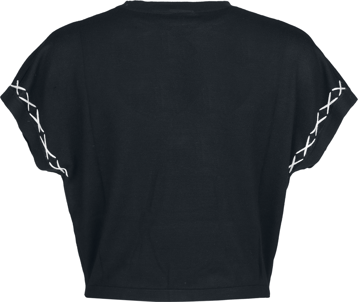 Sweat-shirt Rockabilly de Jawbreaker - Oversized Knitted Cat Vest - S à XXL - pour Femme - noir - Jawbreaker - View 2