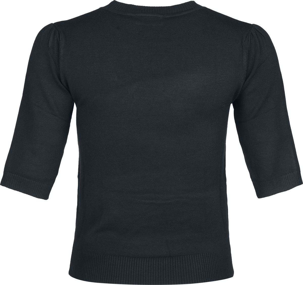 Sweat-shirt Rockabilly de Voodoo Vixen - Heart & Dagger Embroidered Sweater - S à XXL - pour Femme - noir - Voodoo Vixen - View 2