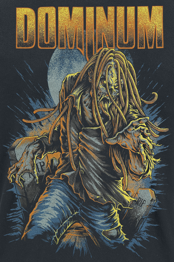T-Shirt Manches courtes  de Dominum - Zombie Tommy - S à 4XL - pour Homme - noir - Dominum - View 2