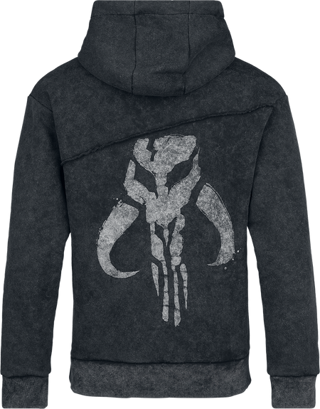 Sweat-shirt à capuche Disney de Star Wars - The Mandalorian - Logo - S à XXL - pour Homme - noir - Star Wars - View 2