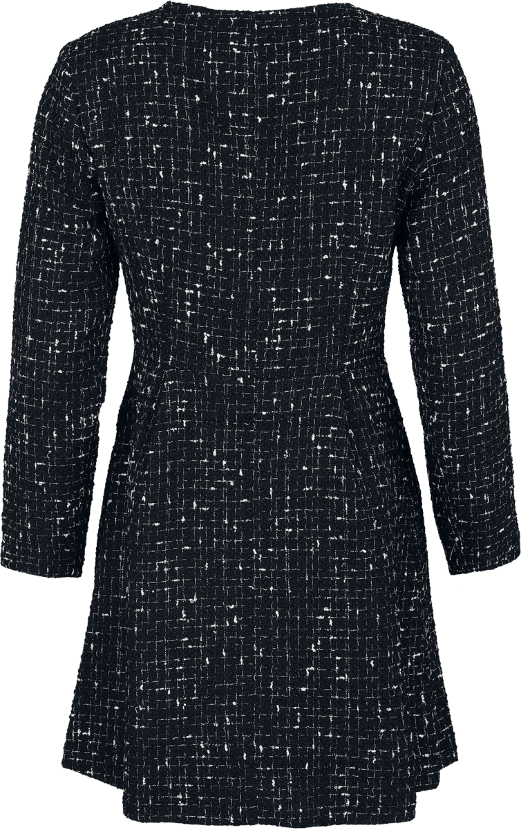 Robe mi-longue Rockabilly de H&R London - Starlight Bloom Dress - XS à XXL - pour Femme - noir/blanc - H&R London - View 2