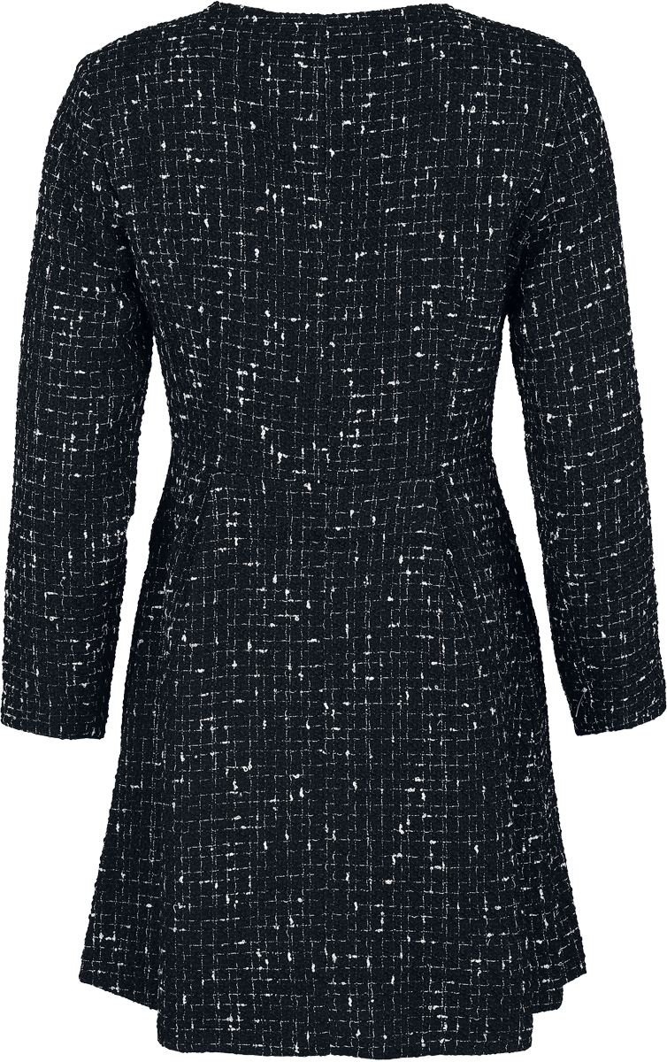 Robe mi-longue Rockabilly de H&R London - Starlight Bloom Dress - XS à XXL - pour Femme - noir/blanc - H&R London - View 2