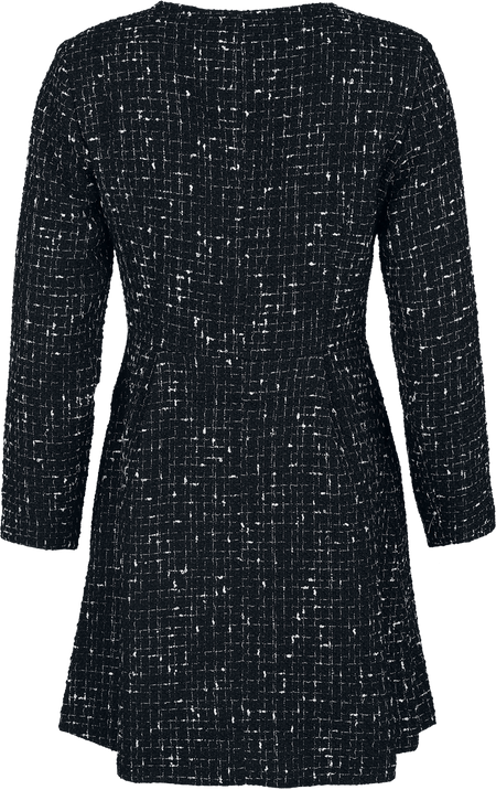 Robe mi-longue Rockabilly de H&R London - Starlight Bloom Dress - XS à XXL - pour Femme - noir/blanc - H&R London - View 2