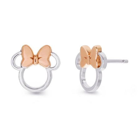 Clous d'oreilles Disney de Mickey & Minnie Mouse - Minnie Maus - pour Unisexe - couleur argent - Mickey & Minnie Mouse