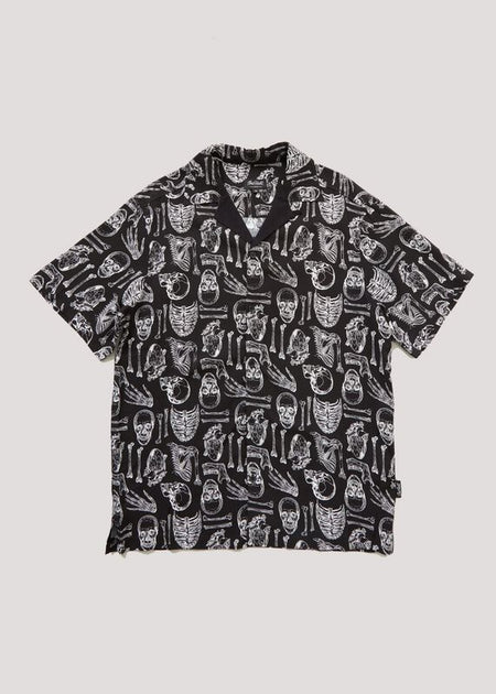 Chemise manches courtes Rockabilly de Chet Rock - Anatomist Shirt - S à XXL - pour Homme - noir - Chet Rock