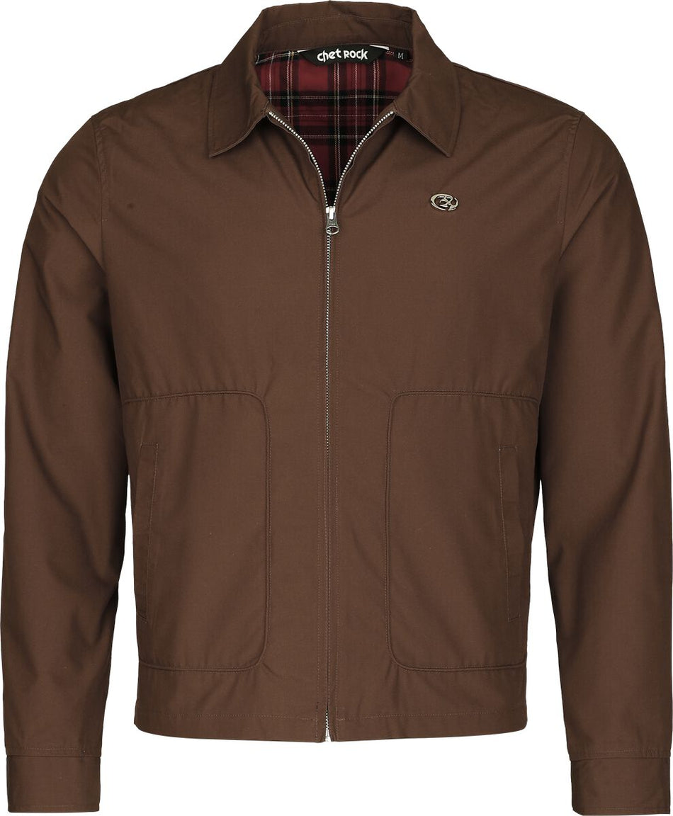 Veste mi-saison Rockabilly de Chet Rock - Drift Drizzler Jacket - S à XXL - pour Homme - marron - Chet Rock