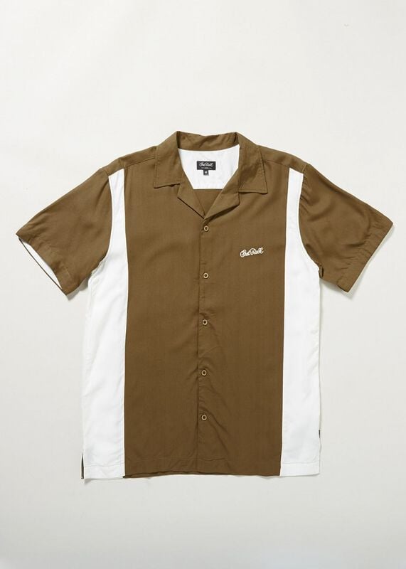 Chemise manches courtes Rockabilly de Chet Rock - Austin Shirt - S à 3XL - pour Homme - marron/blanc - Chet Rock