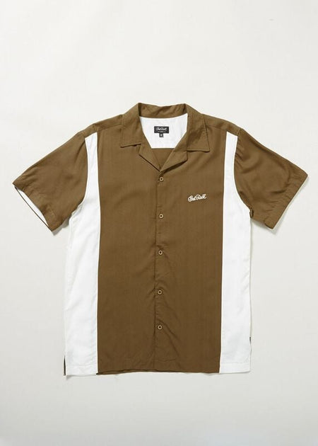 Chemise manches courtes Rockabilly de Chet Rock - Austin Shirt - S à 3XL - pour Homme - marron/blanc - Chet Rock
