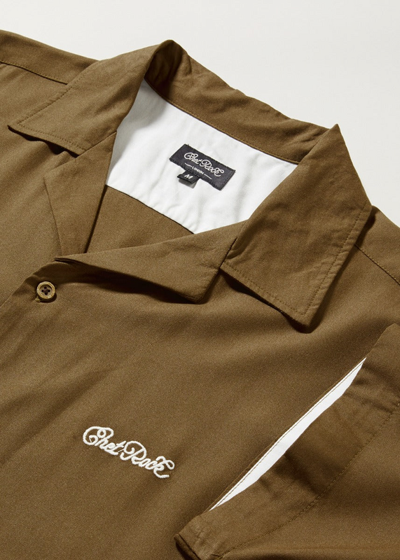 Chemise manches courtes Rockabilly de Chet Rock - Austin Shirt - S à 3XL - pour Homme - marron/blanc - Chet Rock - View 2