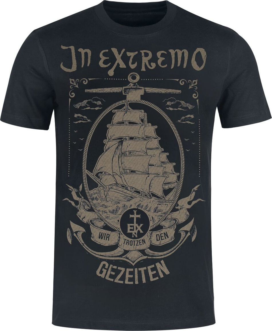 T-Shirt Manches courtes  de In Extremo - Gezeiten - S à 3XL - pour Homme - noir - In Extremo