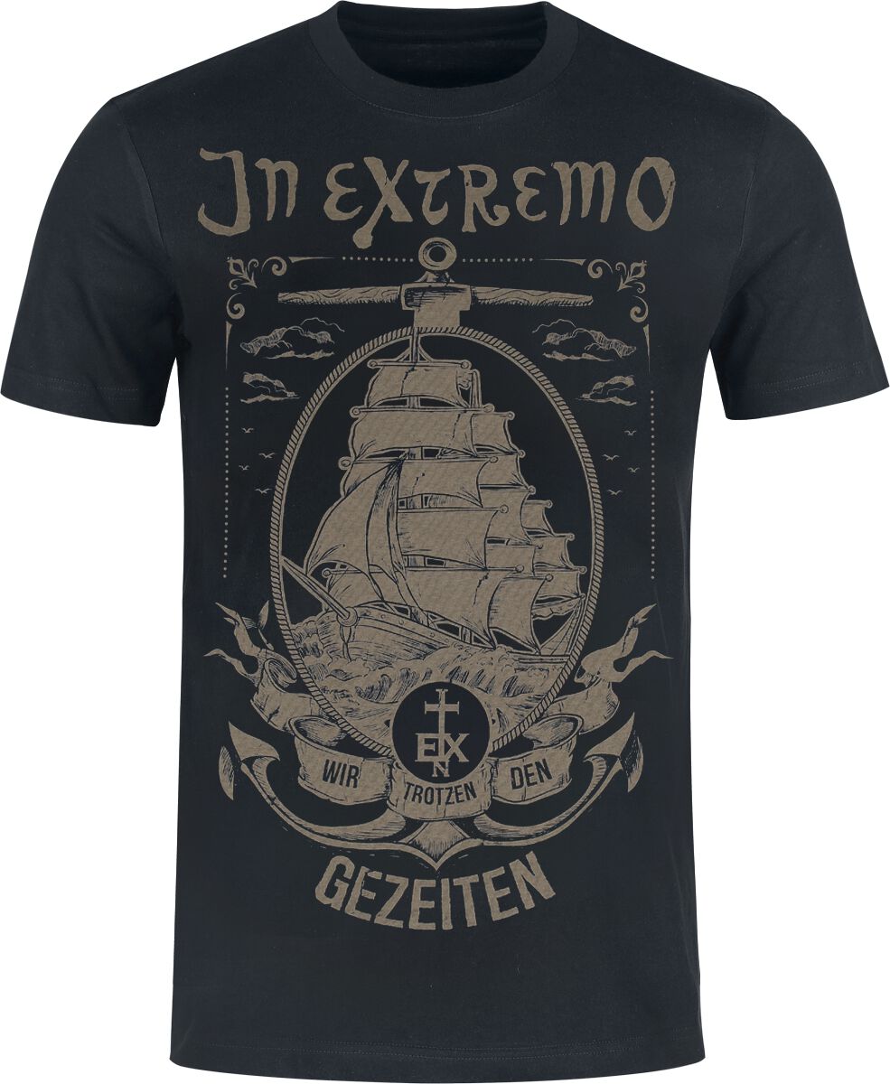 T-Shirt Manches courtes  de In Extremo - Gezeiten - S à 3XL - pour Homme - noir - In Extremo