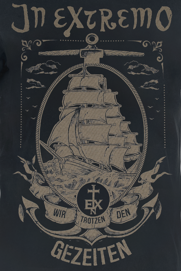 T-Shirt Manches courtes  de In Extremo - Gezeiten - S à 3XL - pour Homme - noir - In Extremo - View 2