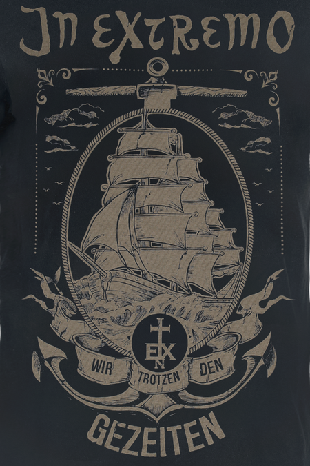 T-Shirt Manches courtes  de In Extremo - Gezeiten - S à 3XL - pour Homme - noir - In Extremo - View 2