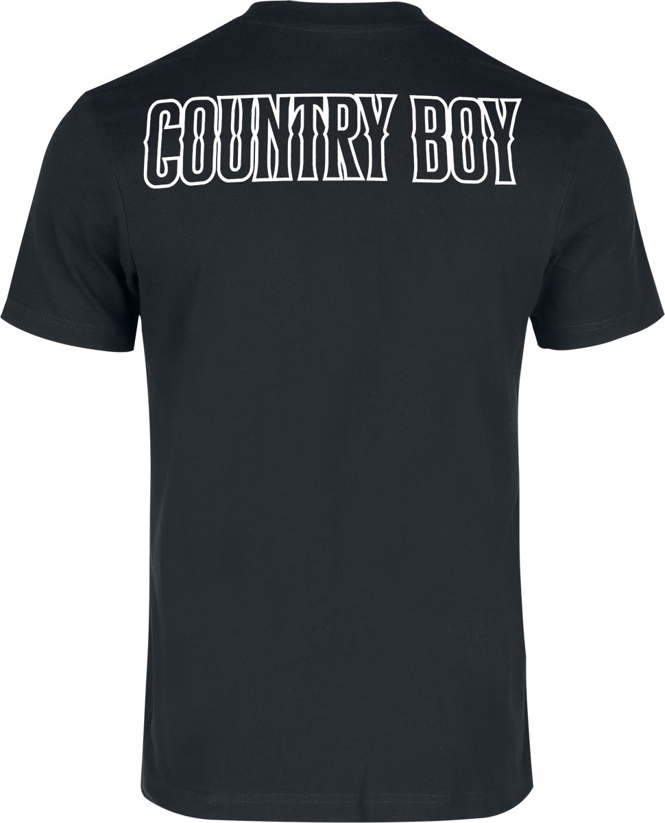 T-Shirt Manches courtes  de Johnny Cash - Country Boy - S à 3XL - pour Homme - noir - Johnny Cash - View 2
