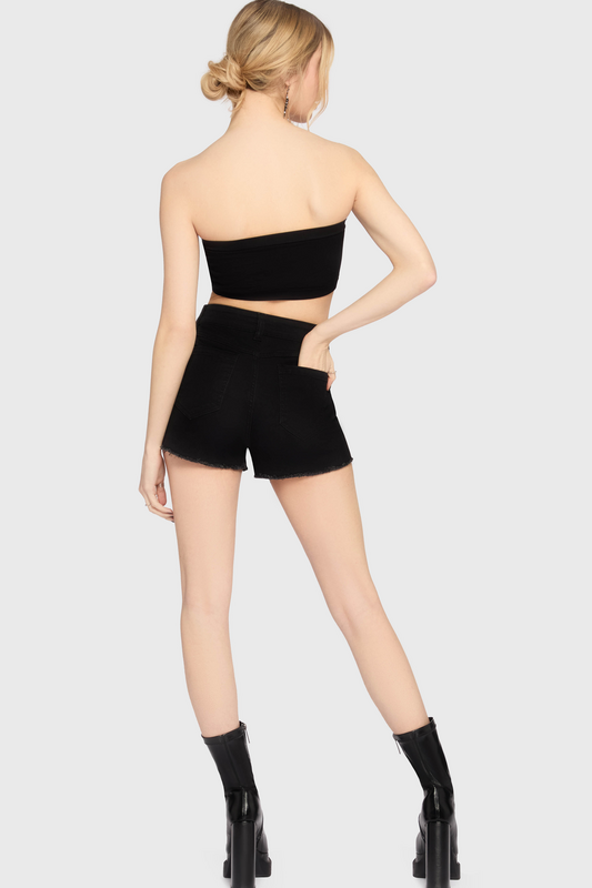 Short Gothic de Killstar - Gaia Adorned - Short Brodé - XS à XXL - pour Femme - noir - Killstar - View 2